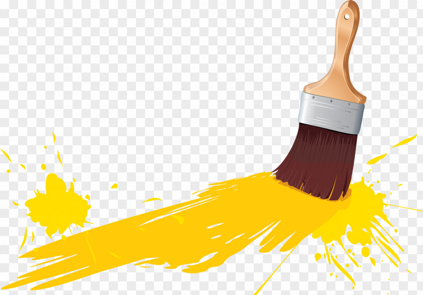 Amarillo Paint Brushes Clip Art PNG