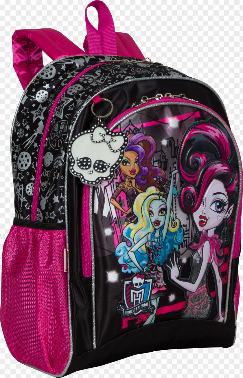 Backpack Monster High Miquelrius AGATHA RUIZ DE LA PRADA BADGES Rucksack Handbag Shoulder Strap PNG