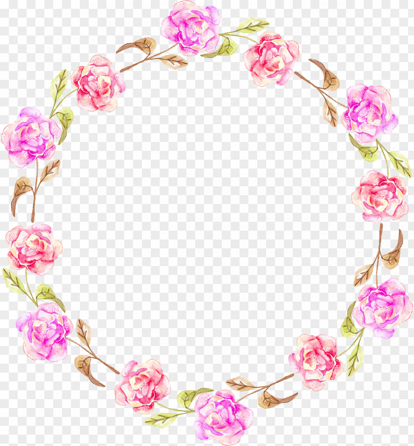 Beautifully Decorated With Garlands Of Roses Flower Wreath Garland Rose PNG