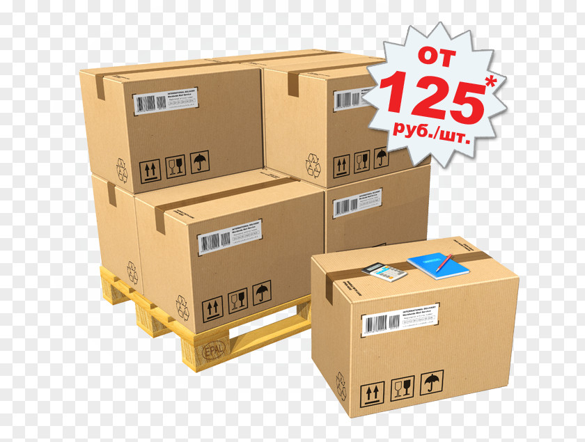 Box Less Than Truckload Shipping Cardboard Pallet Packaging And Labeling PNG