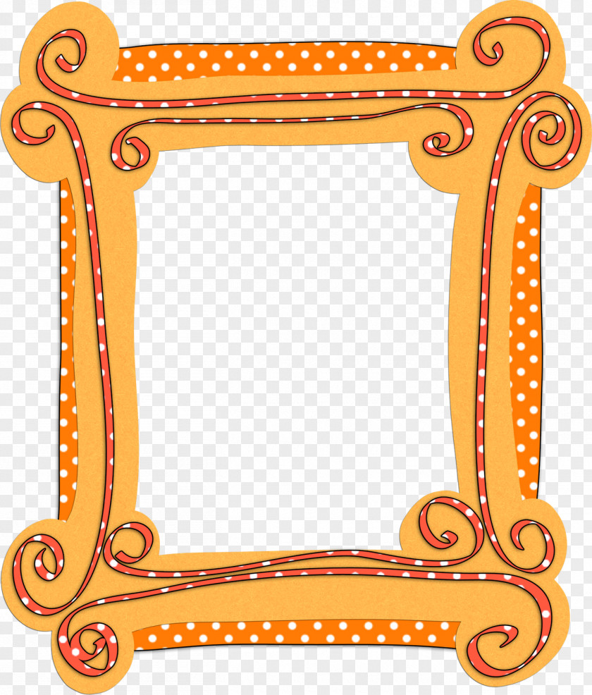 Orange Frame Teacher Lesson Poetry Clip Art PNG