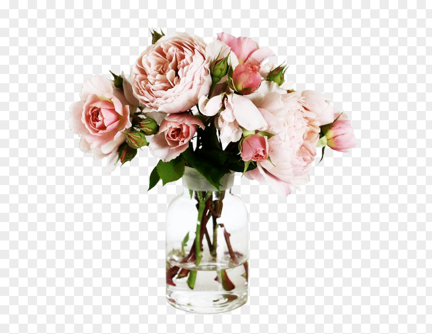 Blush Rose Flower Garden Bouquet Color Floral Design PNG