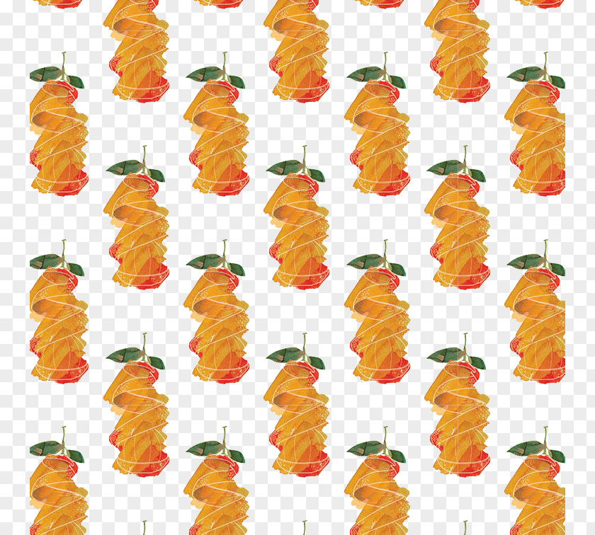 Creative Fruit Background Pattern Poster Orange PNG