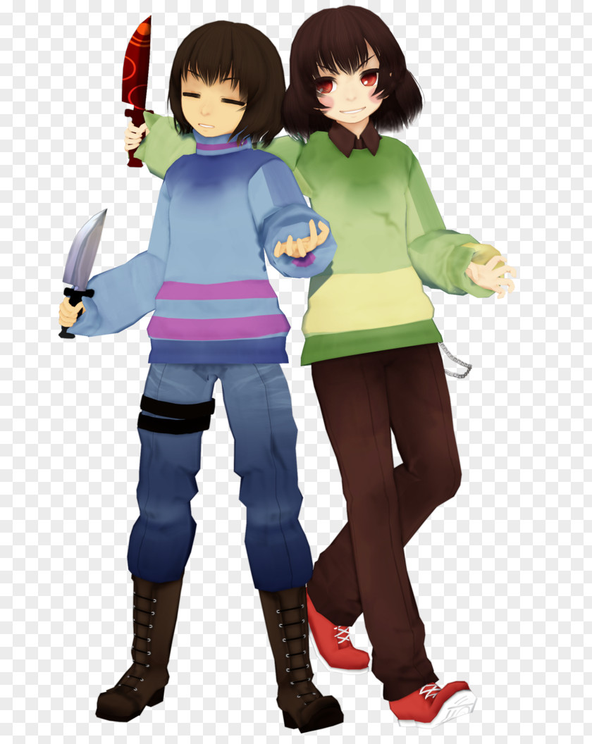 Frisk Undertale Toriel Undine MikuMikuDance DeviantArt PNG