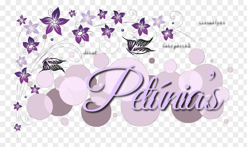 Petunias Desk Pad Vogt Foliendruck GmbH Text Violet PNG