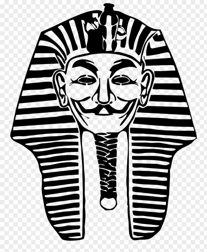Pharaoh Tutankhamun's Mask Ancient Egypt KV62 PNG