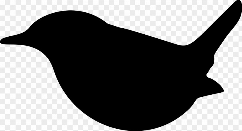 Silhouette Bird Beak Wren Clip Art PNG