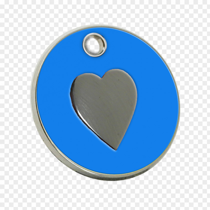 Cat Pet Tag Cobalt Blue PNG