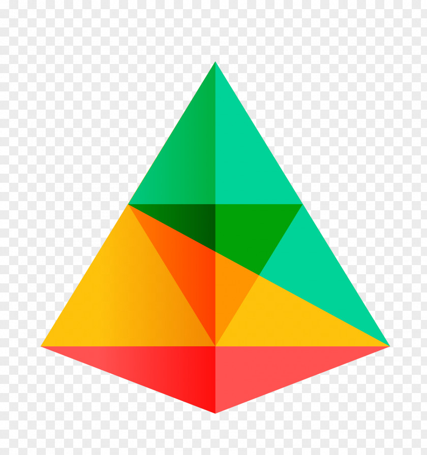 Color Triangle Logo Geometry PNG