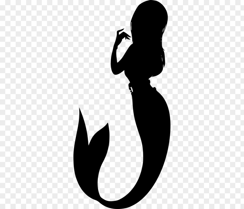 Fog And Moon Mermaid Image Silhouette Vector Graphics Illustration PNG