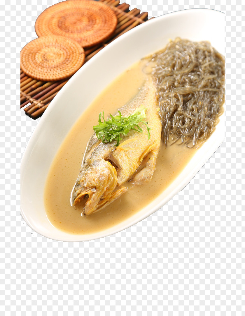 Large Yellow Croaker Burning Bean Flour Ningde Chinese Cuisine Vegetarian Larimichthys Polyactis Gravy PNG