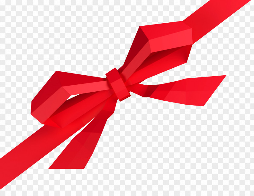 Red Bow Shoelace Knot PNG