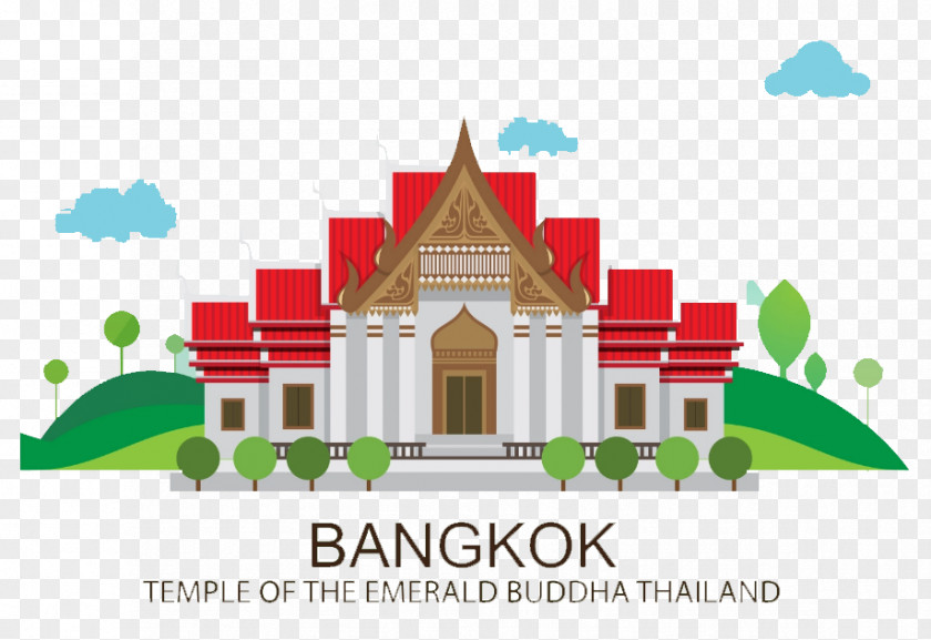 Cartoon Collection Temple Bangkok Hindu PNG