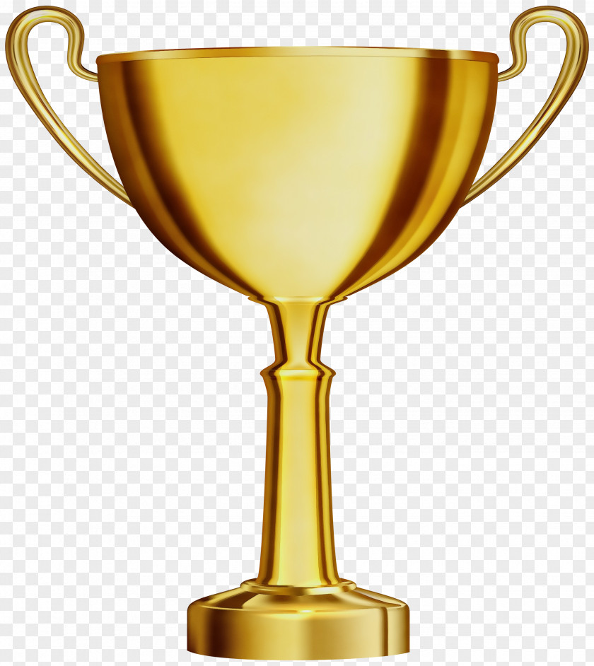 Champagne Stemware Glass Trophy Cartoon PNG