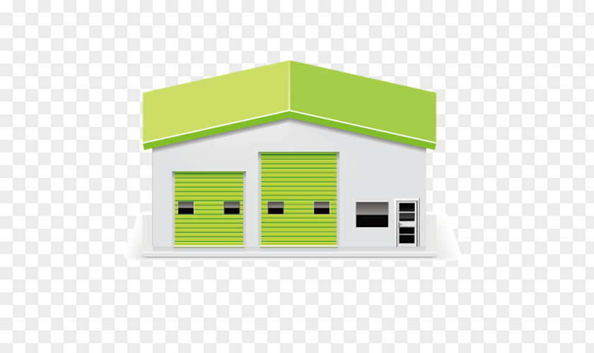 Environmental Green Warehouse Icon PNG