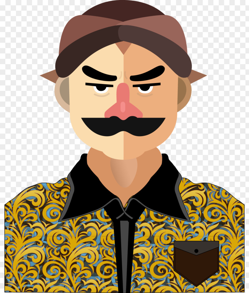 Moustache Digital Art Clip PNG