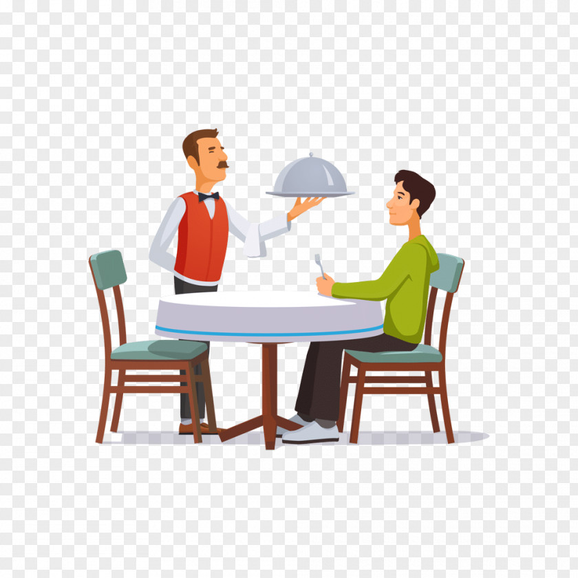 Waiter Cartoon Stock Photography PNG