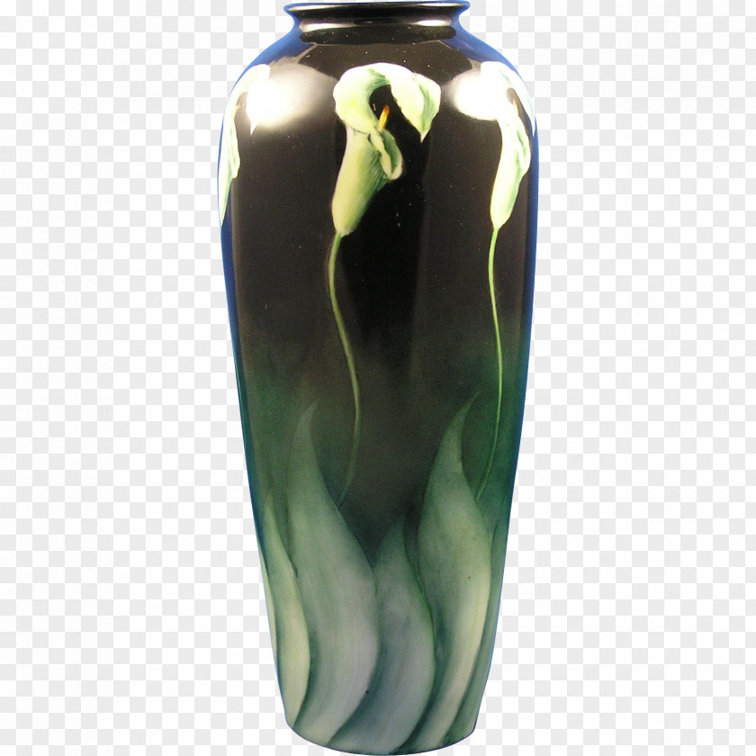 Callalily Vase Arts And Crafts Movement Pottery PNG