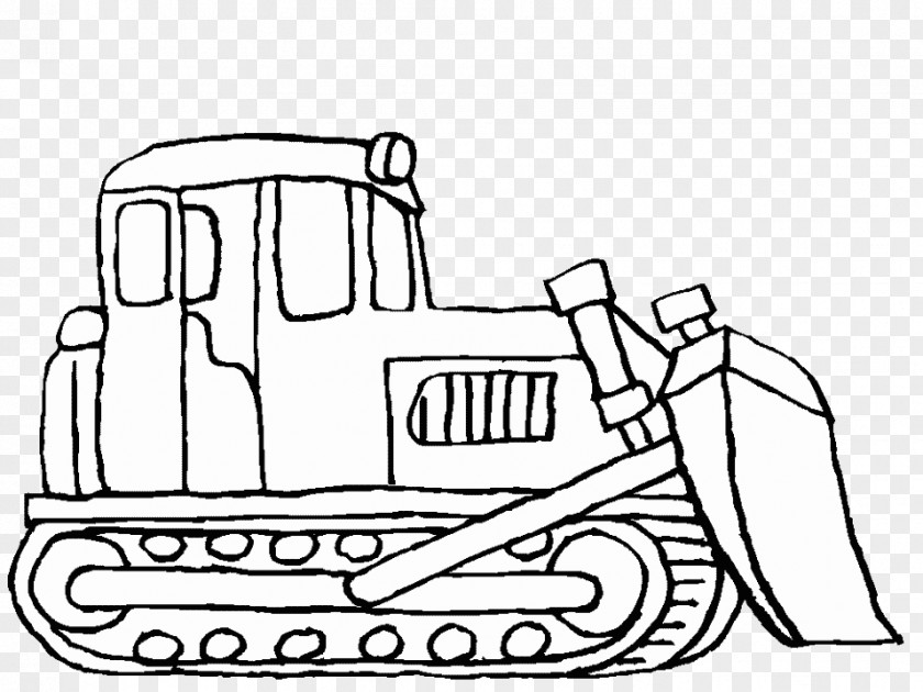Car Heavy Machinery Coloring Book Bulldozer Truck PNG