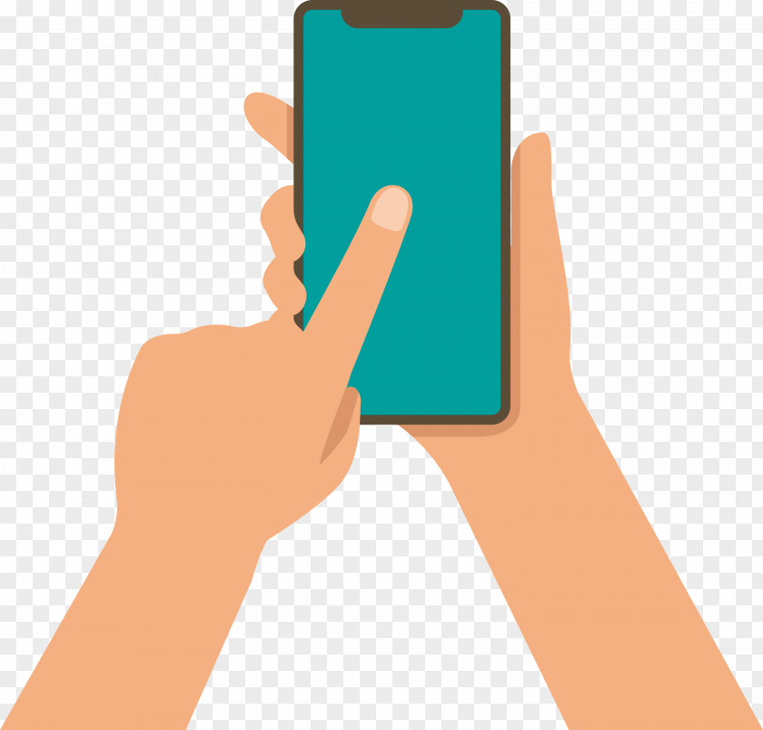 Smartphone Hand PNG