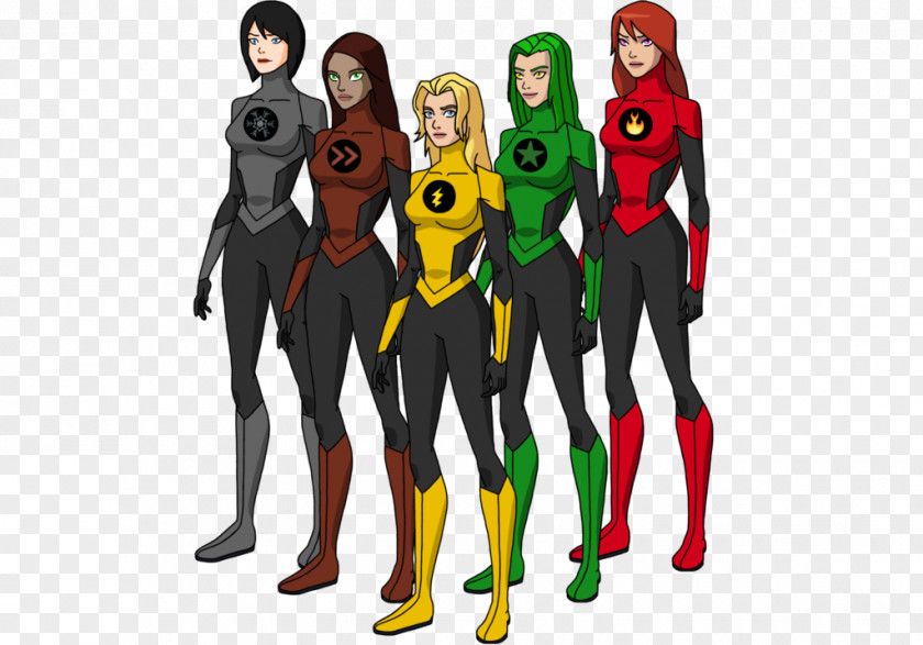 Superhero Group Jump2 DeviantArt Digital Art PNG