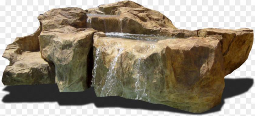 Water Feature Boulder Cartoon Nature Background PNG