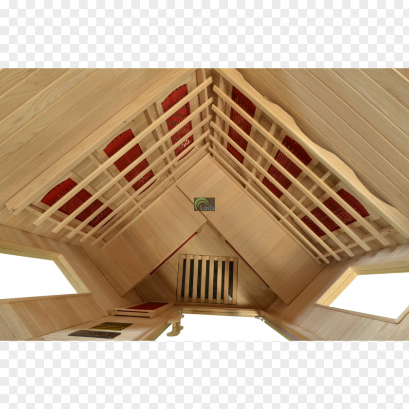 Design Infrared Sauna Plywood Roof PNG