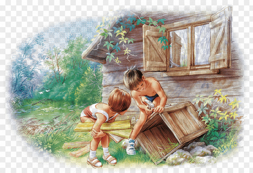 Summer House Ribbon Arno Marlier Illustrator Book Pixnet Painting I Can Read PNG
