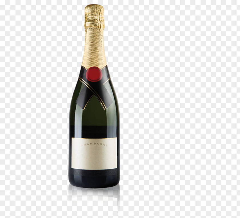 Champagne Glass Wine Bottle Beer PNG