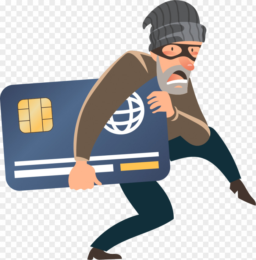 Credit Card Theft Robbery Cybercrime Icon PNG