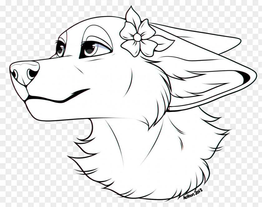 Silverlining Poster Line Art Drawing Whiskers Wolf PNG