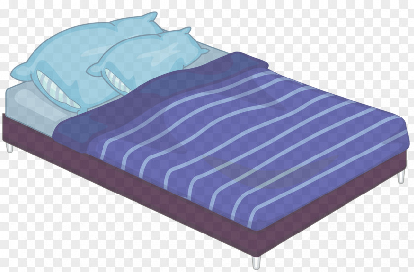 Bed Sheet Linens Blue Furniture Violet Mattress Pad PNG