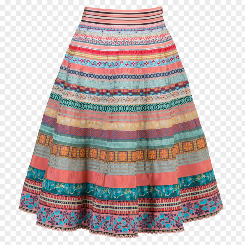 Coral Reef Waist Skirt Dress Turquoise PNG