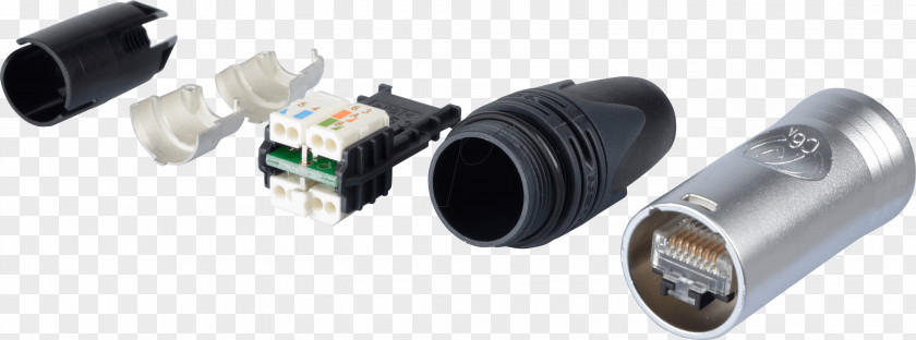 EtherCON Electrical Connector Câble Catégorie 6a Neutrik RJ-45 PNG