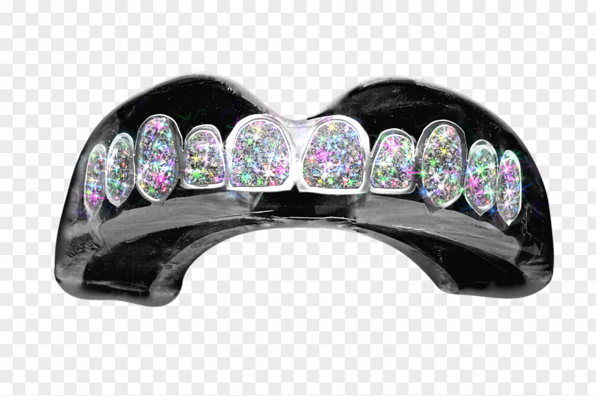 Jewellery Grill Mouthguard Diamond Gold PNG