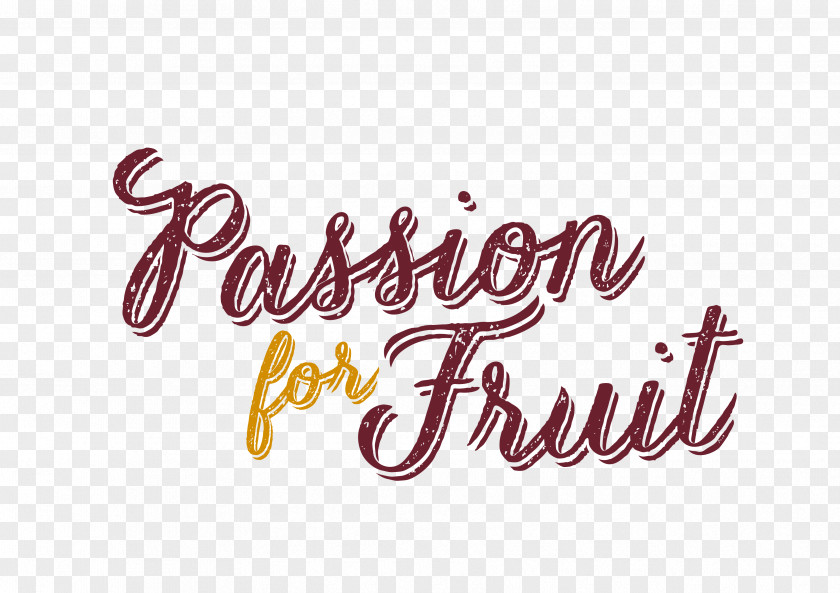 Passion Fruit Calligraphy Logo T-shirt Font PNG