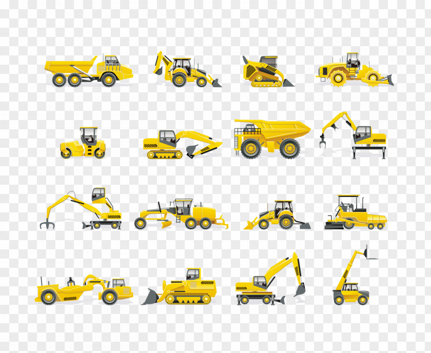 Vector Excavator PNG