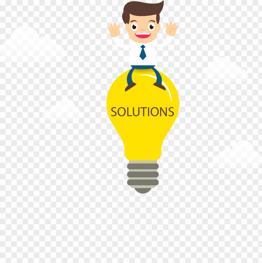 Vector Hand-drawn Characters Fly Sitting Ideas Mechanical Engineering Business Service Finance PNG