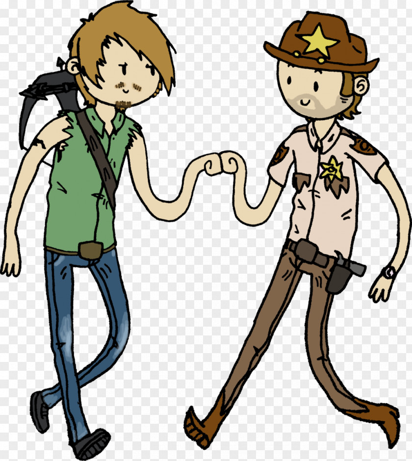 Walking Dead Cliparts Rick Grimes Daryl Dixon Negan Cartoon Clip Art PNG