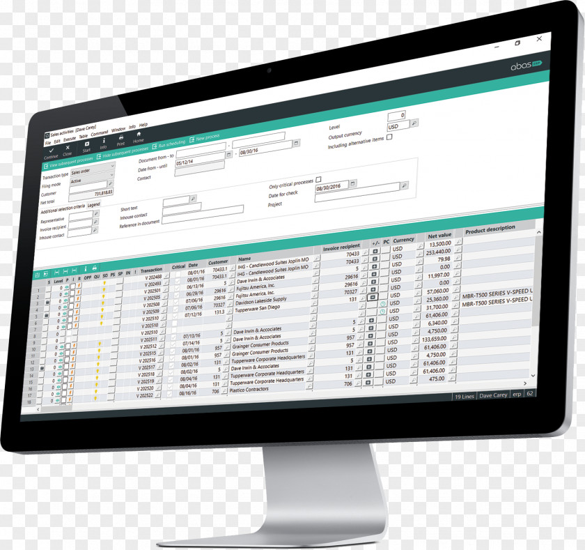 Business Sales Customer Relationship Management Enterprise Resource Planning Computer Monitors PNG