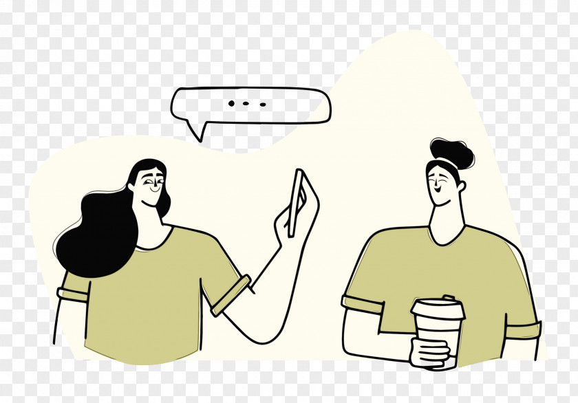 Conversation Cartoon Joint Font Line PNG