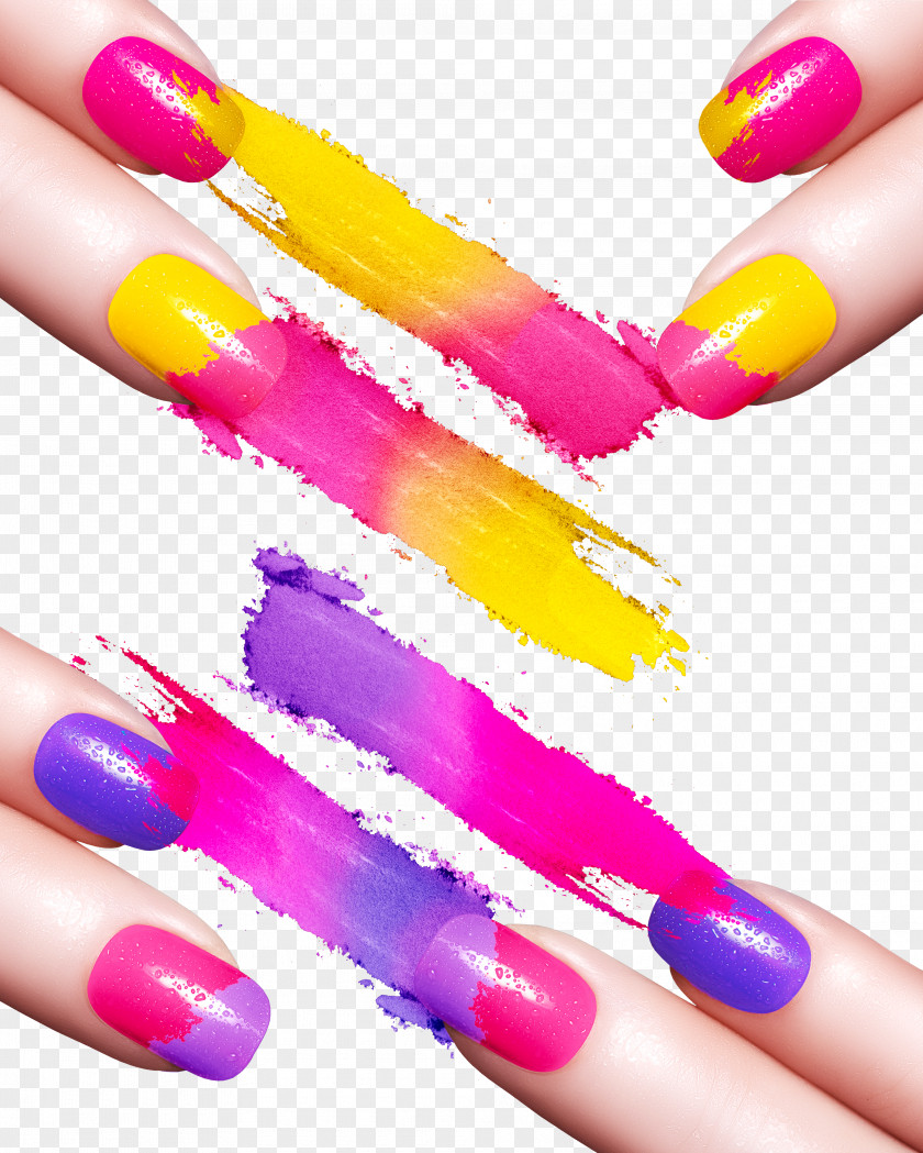 Creative Nail Color Material Polish Manicure Art PNG