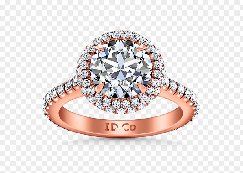 Diamond Engagement Ring Gold Carat PNG
