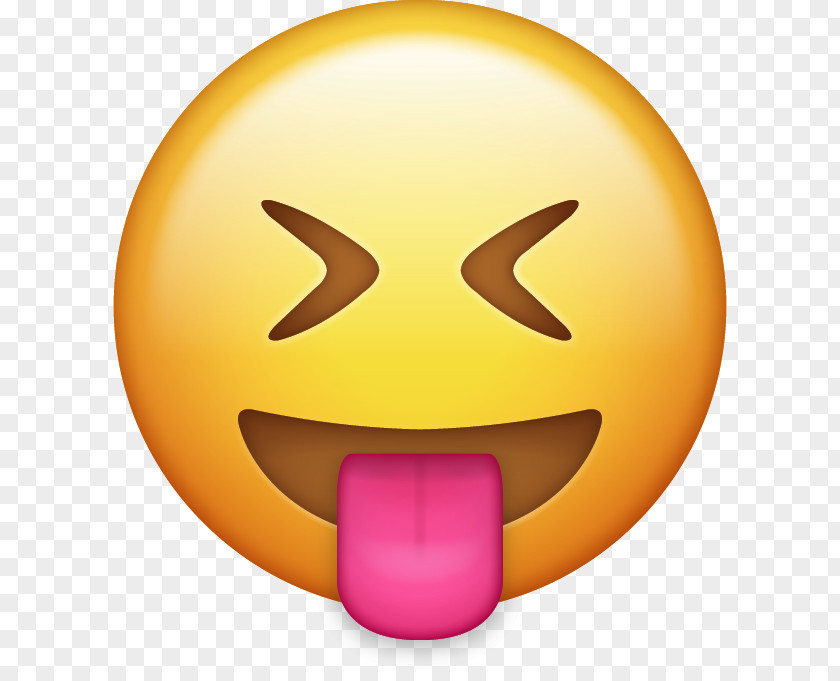 Emoji Smiley Emoticon Tongue Wink PNG
