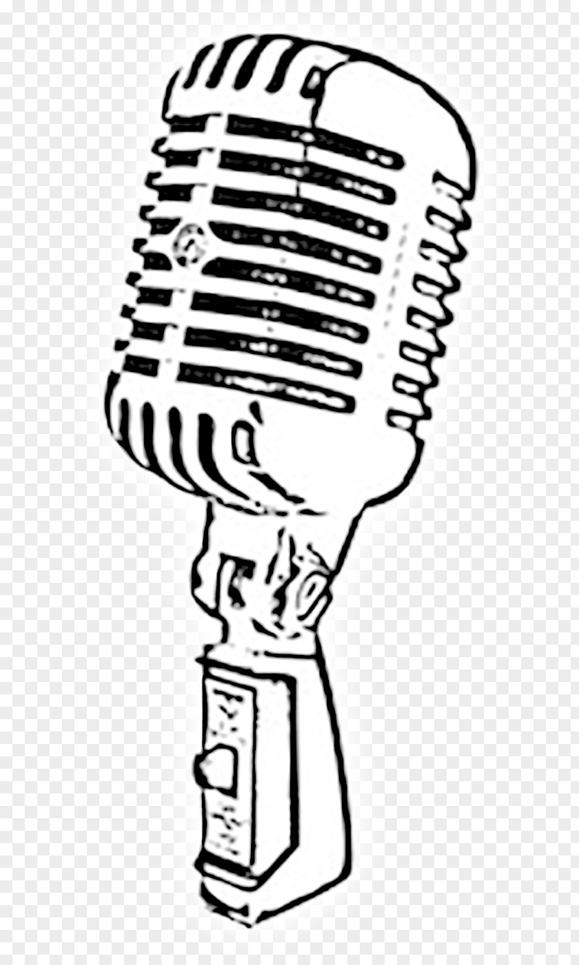Line Art Technology Microphone PNG