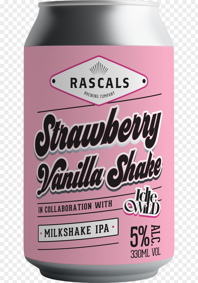 Milkshake Strawberry India Pale Ale Beer PNG