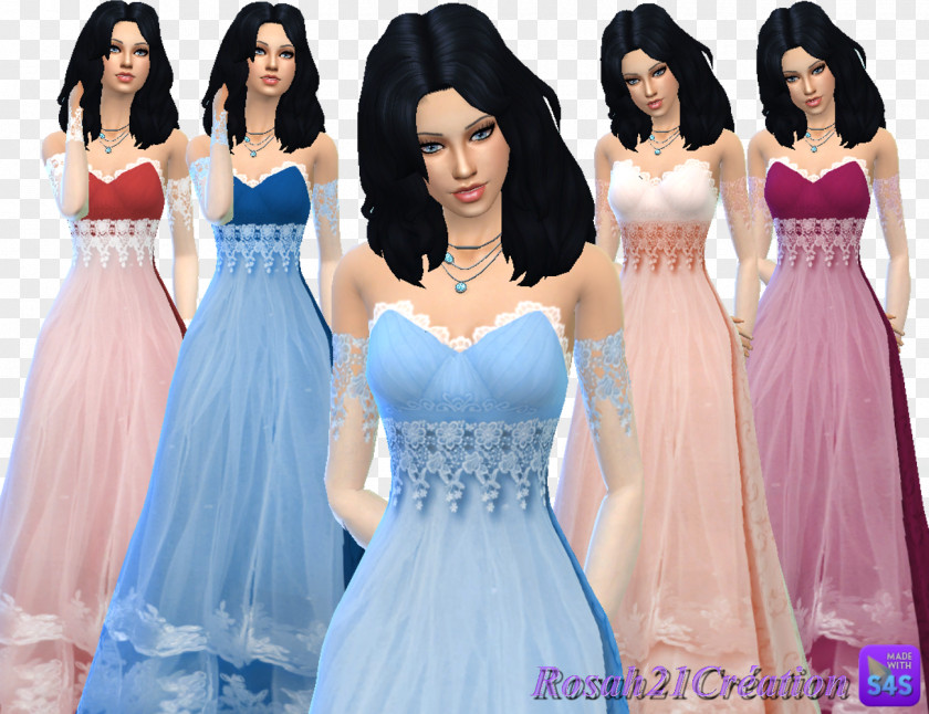 The Sims 4 2 3 Gown Clothing PNG