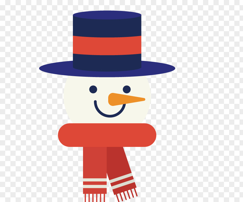 Winter Snowman Vector Art Christmas PNG