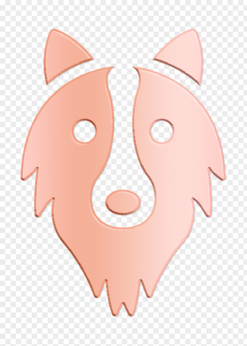 Animals Icon Border Collie Head Woof PNG