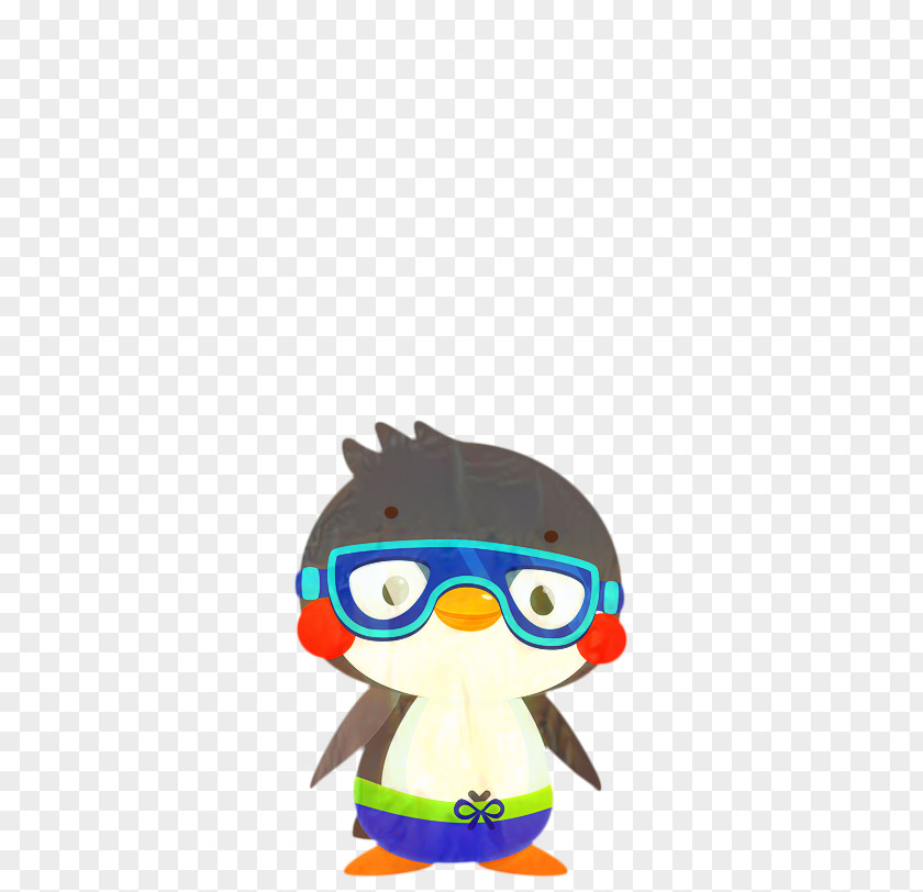 Bird Action Figure Glasses Background PNG